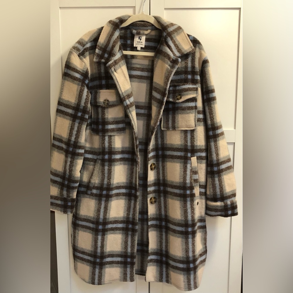 Garcia Plaid Jacket EUC